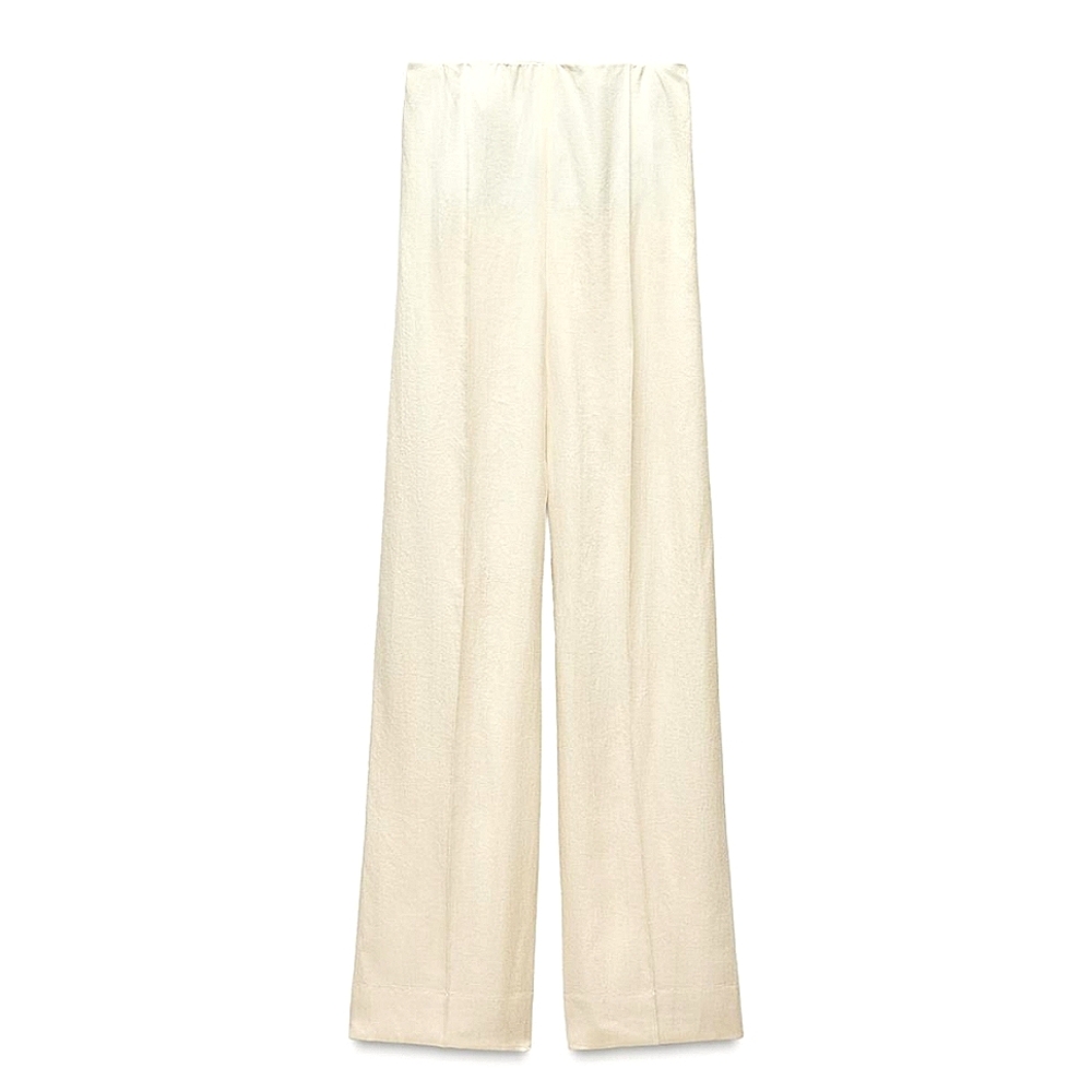 ZARA ZW COLLECTION ECRU STRAPLESS JUMPSUIT 🤩🤩🤩 - Picture 3 of 8